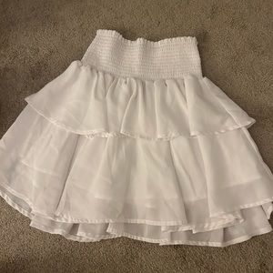 Beautiful White Ruffle Skirt!
